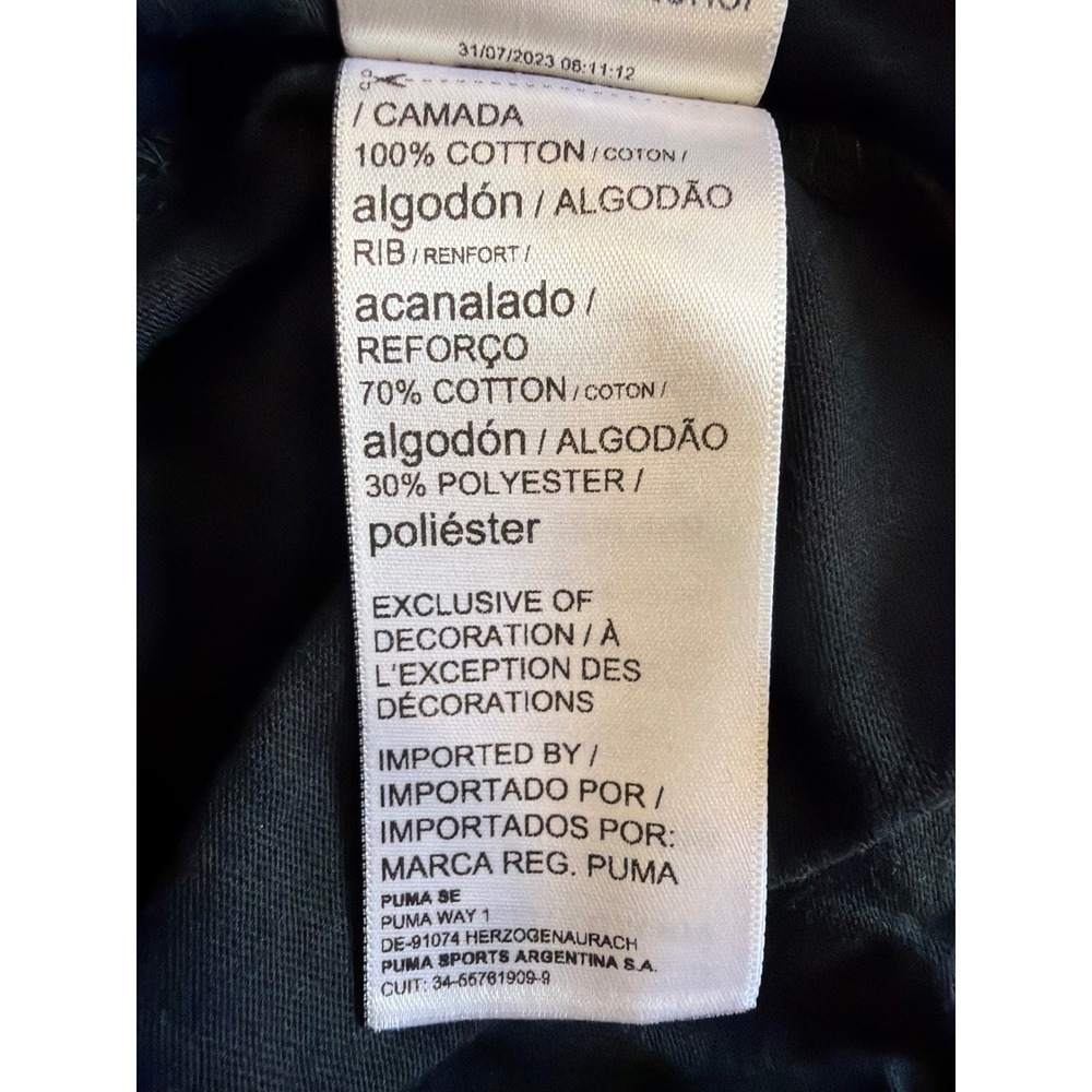 Puma Mercedes AMG Petronas Formula One Team F1 Logo T-Shirt Black XL 538482-01 - Picture 9 of 12